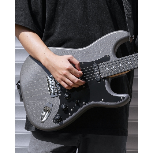 Ensemble pour débutant avec guitare électrique DST-80 de Donner avec amplificateur noir