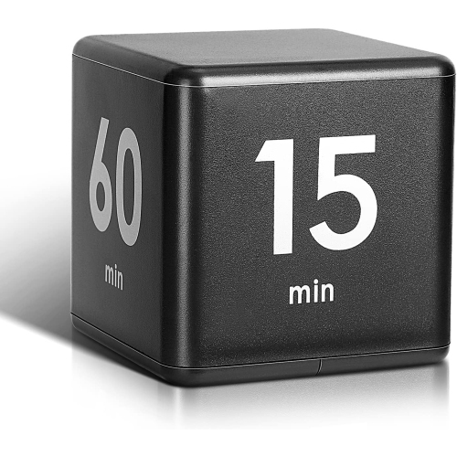 Timer block for ADHD productivity exercise gravity sensing flip kitchen desktop timer for study time countdown management setting 15 20 30 60 minutes