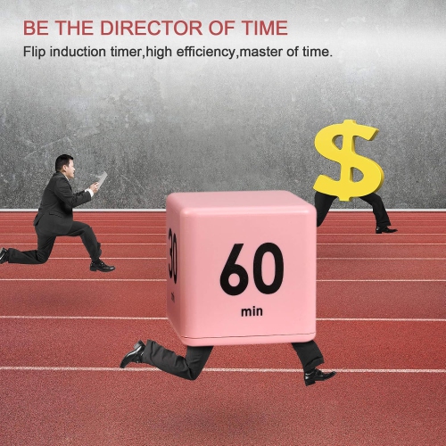 Timer block for ADHD productivity exercise gravity sensing flip kitchen desktop timer for study time countdown management setting 15 20 30 60 minutes