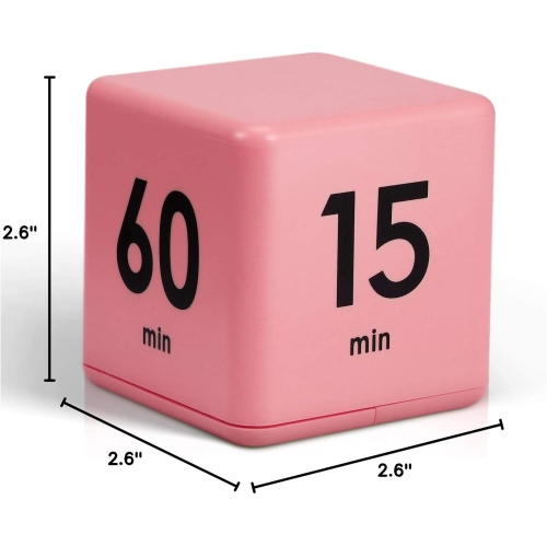 Timer block for ADHD productivity exercise gravity sensing flip kitchen desktop timer for study time countdown management setting 15 20 30 60 minutes