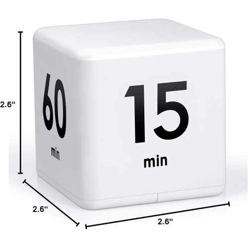 Timer block for ADHD productivity exercise gravity sensing flip kitchen desktop timer for study time countdown management setting 15 20 30 60 minutes