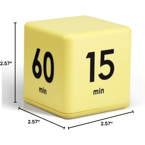 Timer block for ADHD productivity exercise gravity sensing flip kitchen desktop timer for study time countdown management setting 15 20 30 60 minutes