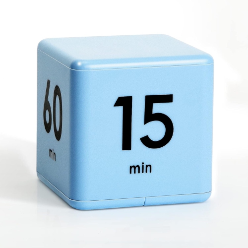 Timer block for ADHD productivity exercise gravity sensing flip kitchen desktop timer for study time countdown management setting 15 20 30 60 minutes