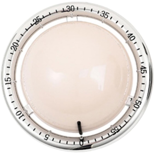 Digital mechanical kitchen timer, durable ABS manual kitchen timer, magnetic timer time manager - white