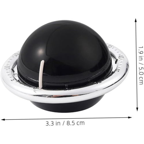 Digital mechanical kitchen timer, durable ABS manual kitchen timer, magnetic timer time manager - black