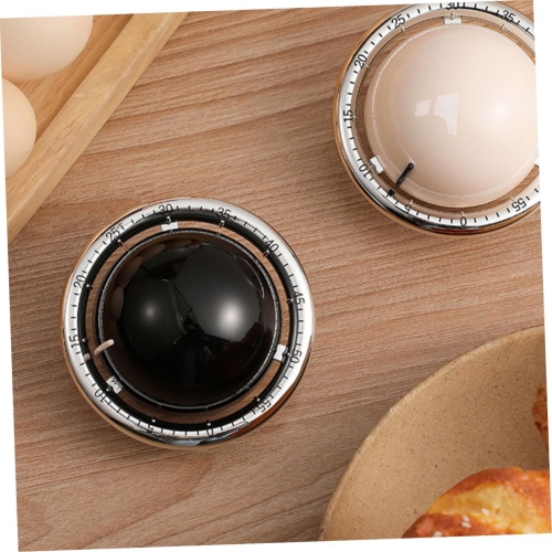 Digital mechanical kitchen timer, durable ABS manual kitchen timer, magnetic timer time manager - black