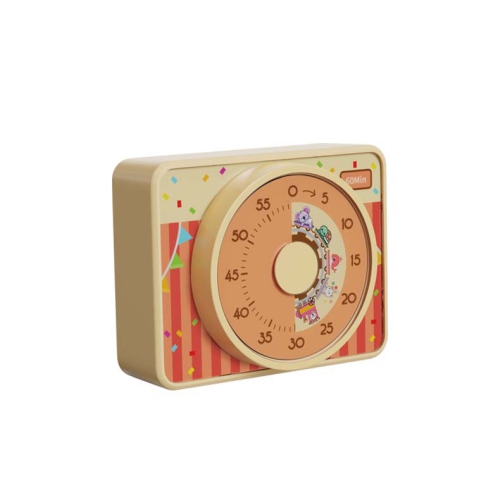 Visual timer decorative and convenient countdown timer for kitchen table adults - yellow