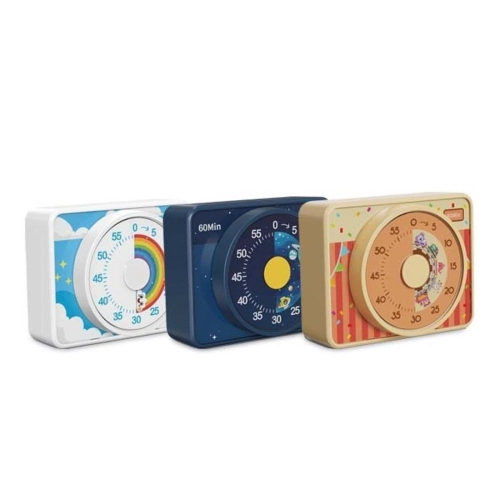 Visual timer decorative and convenient countdown timer for kitchen table adults - yellow