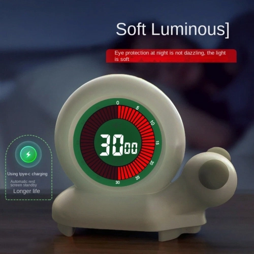 Easy-to-use digital rechargeable visual timer with clear interface for exercise and training for kids and adults