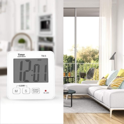 Timer, ABS material, durable, clear reading, high stability. Kitchen timer, convenient and practical digital timer, excellent workmanship