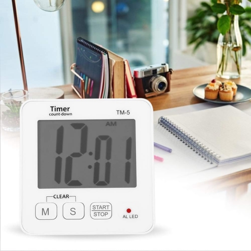 Timer, ABS material, durable, clear reading, high stability. Kitchen timer, convenient and practical digital timer, excellent workmanship