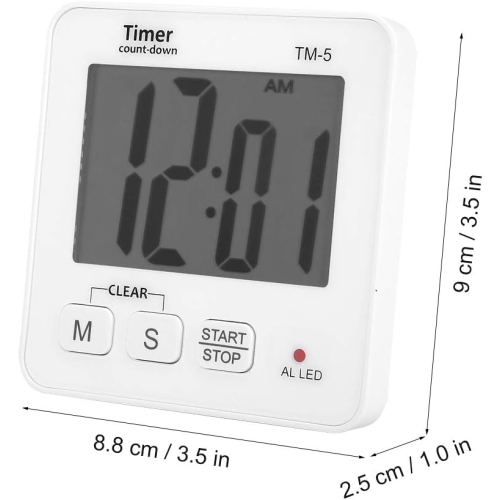 Timer, ABS material, durable, clear reading, high stability. Kitchen timer, convenient and practical digital timer, excellent workmanship