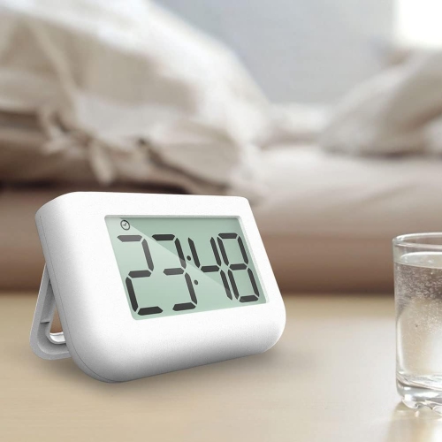 Timer baking time digital timer digital student timer with magnetic stand alarm clock student white plastic magnetic - A