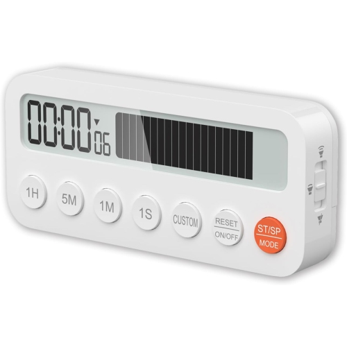 GREEN SCENIC  Timer Baking Time Digital Timer Digital Student Timer With Magnetic Stand Alarm Clock Student Plastic Magnetic - B In White