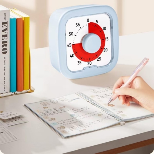 Timer self-discipline artifact learning visual timer time manager alarm clock - blue