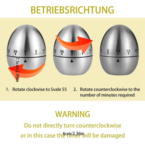 Kitchen timer egg cooker kitchen tools kitchenware mechanical timer stainless steel cooking alarm clock boiled egg gadget