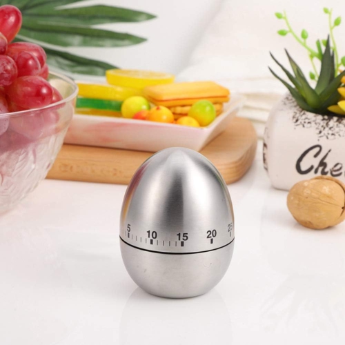 Kitchen timer egg cooker kitchen tools kitchenware mechanical timer stainless steel cooking alarm clock boiled egg gadget