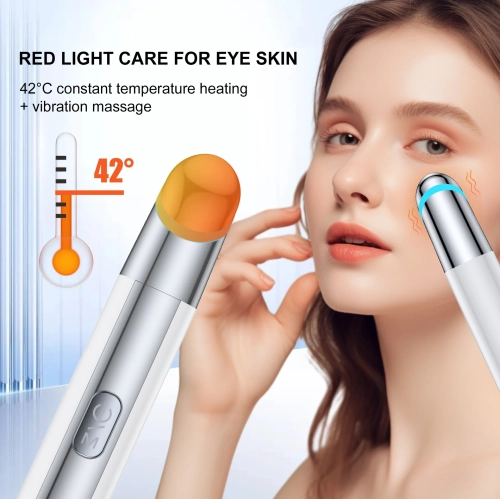 Portable Eye Massager Mini Electric Massage Pen Skin Care Instrument Suitable for Travel and Home Use