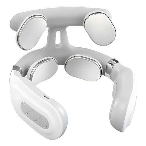 4-Head Smart Neck Massager, Wireless Portable Neck and Shoulder Heating Massager Suitable for Home, Office