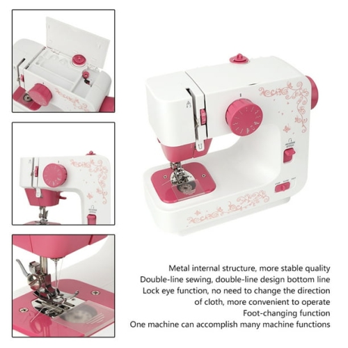 Petite machine à coudre électrique de bureau mini-machine à coudre entièrement automatique et multifonction