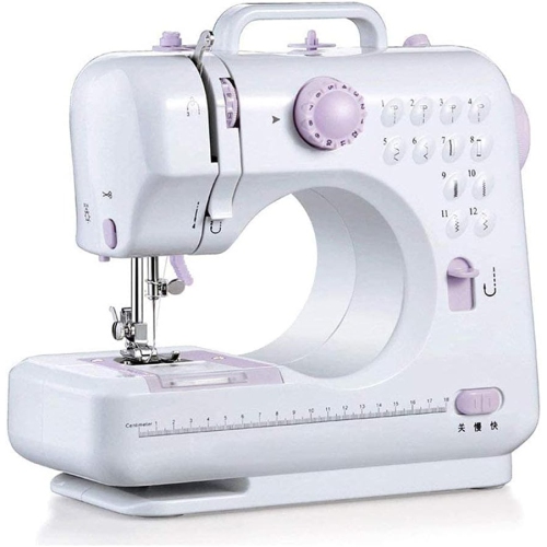 Machine à coudre électrique Machine à coudre domestique portable pour débutants Machine à masser à bras libre adaptée à la machine à coudre portative