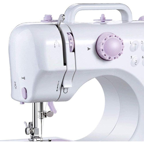 Machine à coudre électrique Machine à coudre domestique portable pour débutants Machine à masser à bras libre adaptée à la machine à coudre portative