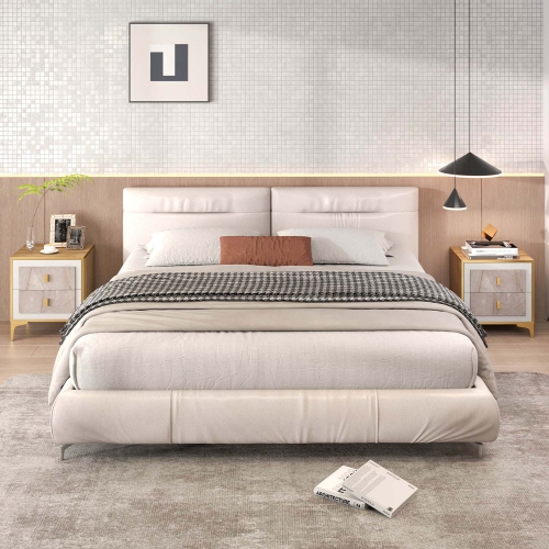 Table de chevet PC 1/2 de Costway avec table d'appoint en faux marbre et 2 tiroirs coulissants