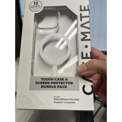Case-Mate Tough case + screen protector bundle pack for iPhone 16 Pro Max
