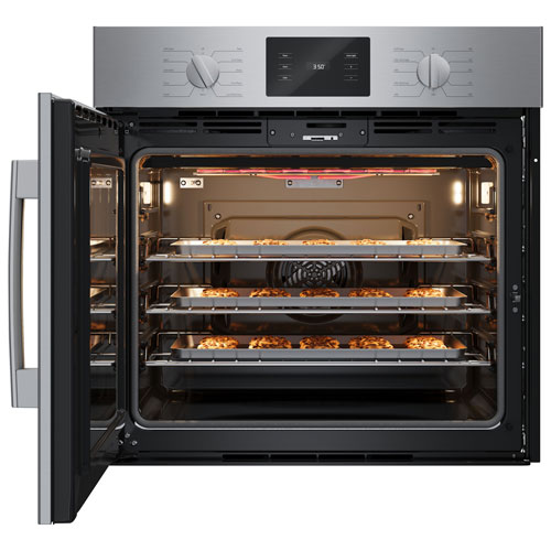 Bosch 30" 4.6 Cu. Ft. True Convection Electric Combination Wall Oven (HBL5455LUC) - Stainless Steel