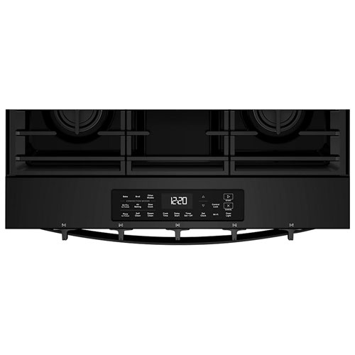 Cuisinière à gaz encastrable à 5 brûleurs avec convection à ventilateur 5 pi³ 30 po de Whirlpool - Noir