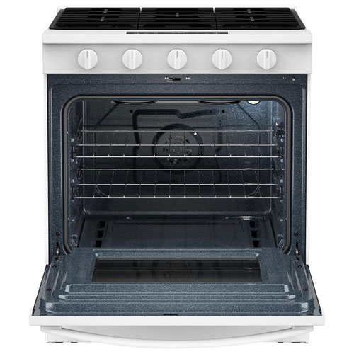 Whirlpool 30" 5.0 Cu. Ft. Fan Convection 5-Burner Slide-In Gas Range - White