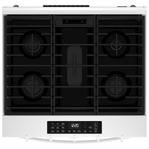 Whirlpool 30" 5.0 Cu. Ft. Fan Convection 5-Burner Slide-In Gas Range - White