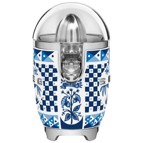 Presse-agrumes de style années 50 de Smeg - Collection Dolce & Gabanna - Bleu Méditerranée