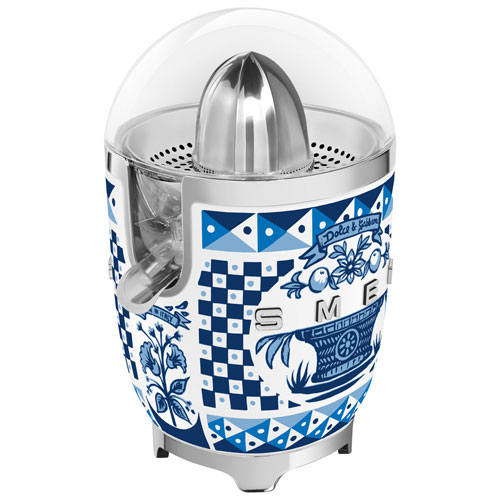 Presse-agrumes de style années 50 de Smeg - Collection Dolce & Gabanna - Bleu Méditerranée