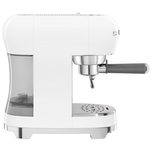 Smeg 50's Style Manual Espresso Machine with 15 Bar Pressure - White