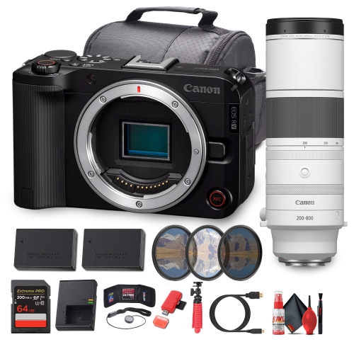 CANON  Eos R50 V Mirrorless Camera | 24.2Mp, 4K60P, Flip Screen, Dual Pixel Af - Bundle