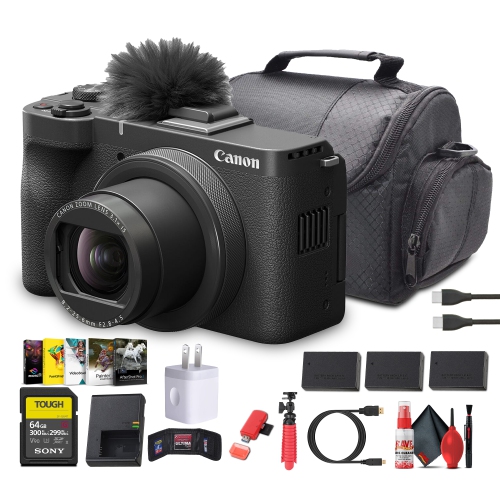 Canon PowerShot V1 4K Camera | 1-Inch Sensor, Flip Screen, Face Tracking - Bundle
