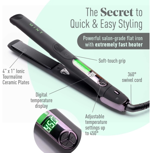 MINT 1" COSMO IONIC FLAT IRON MVK12