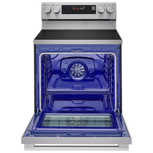 LG 30" 6.3 Cu. Ft. True Convection 5-Element Freestanding Electric Air Fry Range (LREN6325XE) - Stainless Steel