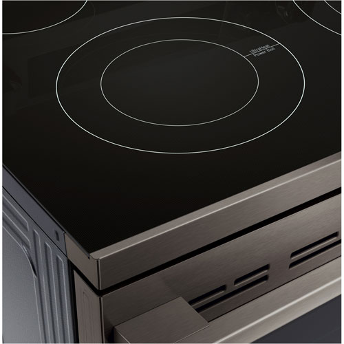 LG 30" 6.3 Cu. Ft. True Convection 5-Element Freestanding Electric Air Fry Range - Black Stainless