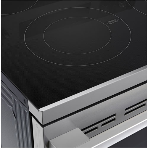 Cuisinière électrique autonome à 5 éléments avec convection véritable et friture à air 6,3 pi³ 30 po de LG - Inox