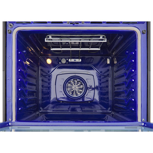 Cuisinière électrique encastrable à 5 éléments avec convection véritable et friture à l'air 6,3 pi³ 30 po de LG - Inox