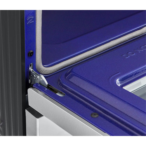 Cuisinière électrique encastrable à 5 éléments avec convection véritable et friture à l'air 6,3 pi³ 30 po de LG - Inox