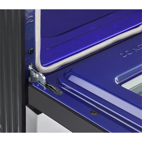 Cuisinière électrique encastrable à 5 éléments avec convection à ventilateur et friture à air chaud 6,3 pi³ 30 po de LG - Inox noir