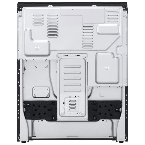 LG 30" 6.3 Cu. Ft. Fan Convection 5-Element Slide-In Electric Air Fry Range (LSEL6333XE) - Black Stainless Steel