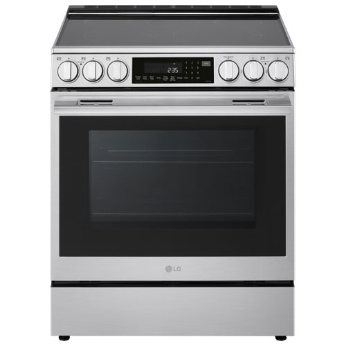 LG 30" 6.3 Cu. Ft. True Convection 5-Element Slide-In Electric Air Fry Range (LSEL6337XE) - Stainless Steel