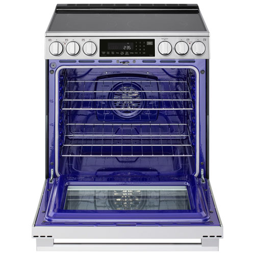 LG 30" 6.3 Cu. Ft. True Convection 5-Element Slide-In Electric Air Fry Range (LSEL6337XE) - Stainless Steel