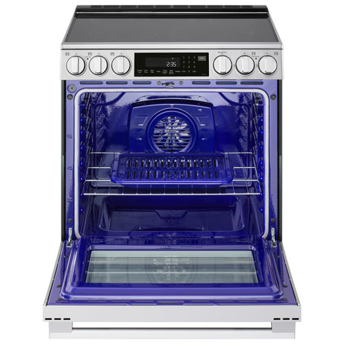 LG 30" 6.3 Cu. Ft. True Convection 5-Element Slide-In Electric Air Fry Range (LSEL6337XE) - Stainless Steel