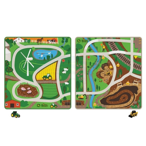 Tapis de jeu avec véhicule de John Deere, choix varié, ferme et construction