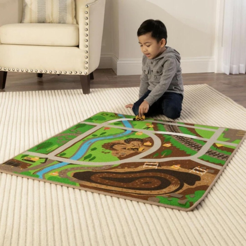 Tapis de jeu avec véhicule de John Deere, choix varié, ferme et construction
